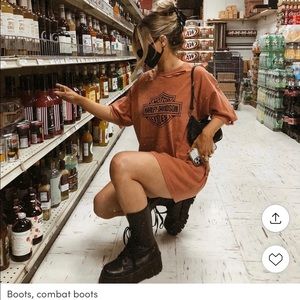 Athens Chunky High Lace-Up Boots